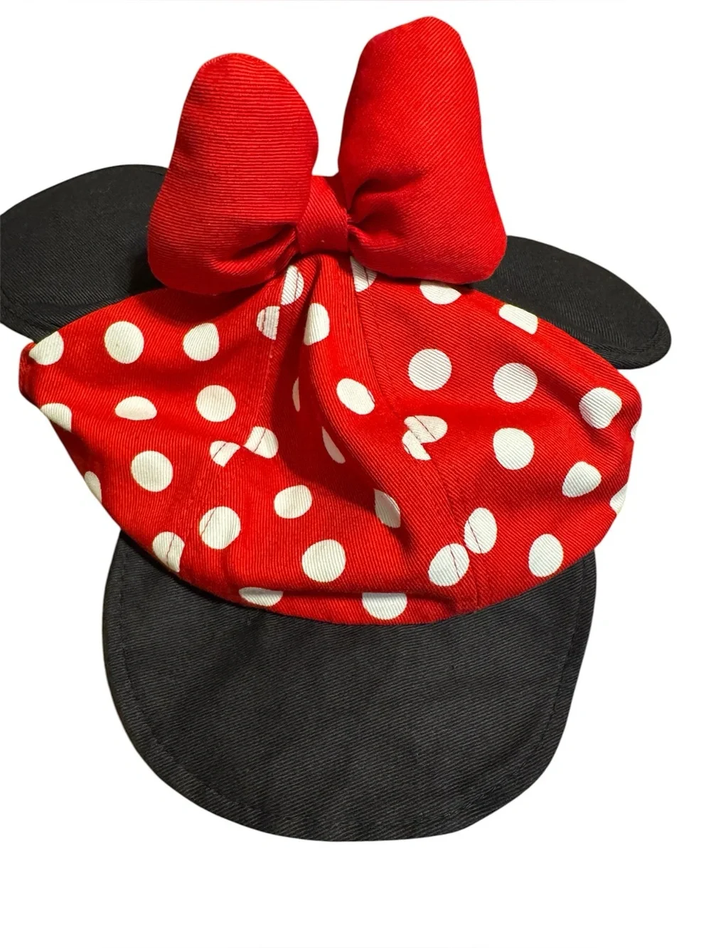 Disney Parks Minnie Mouse Ears Hat Red Polka Dot toddler size